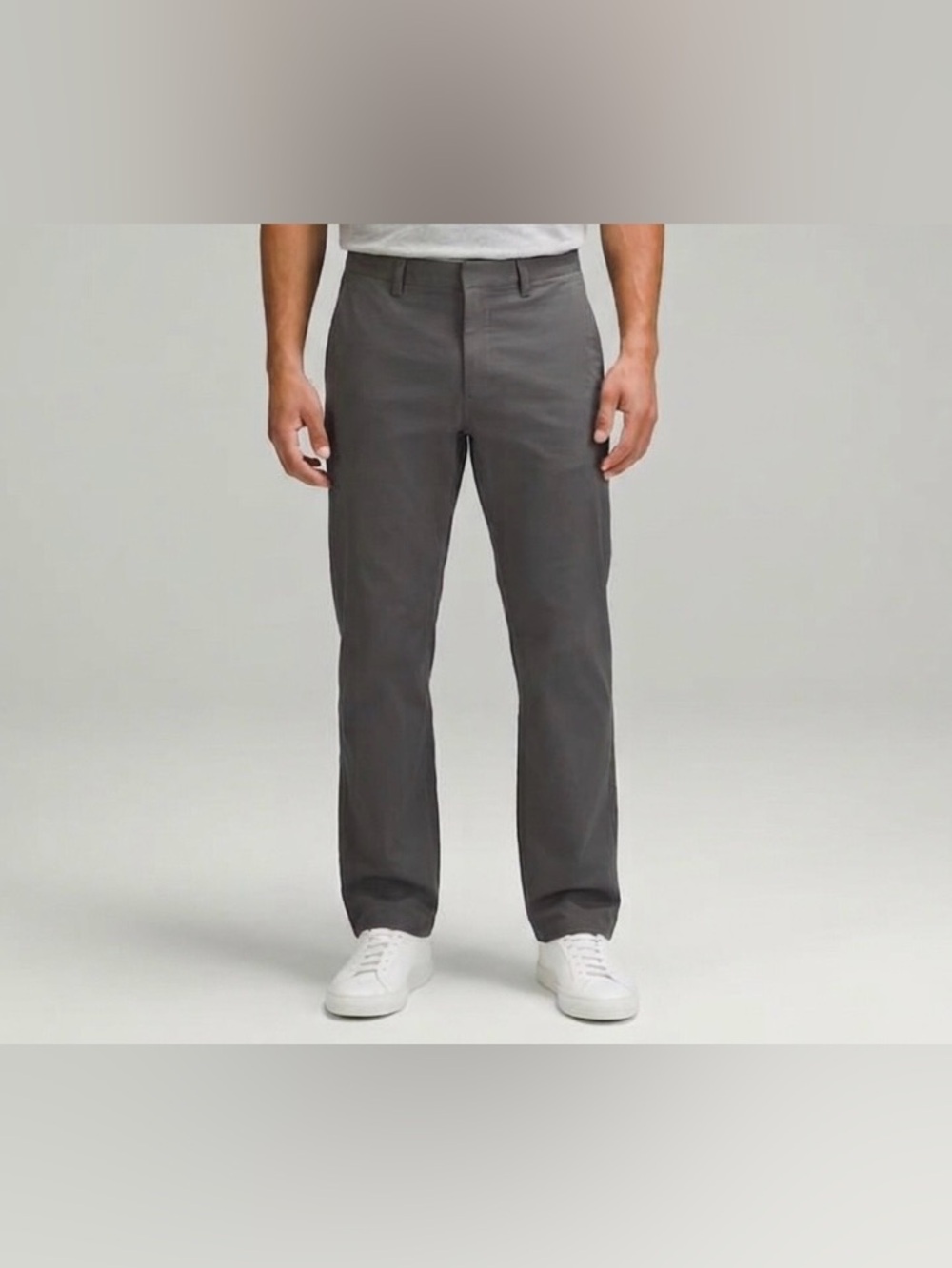 BARNEY COOLS Gray Pants 34x32 Straight Leg Flat Front Pre-Owned